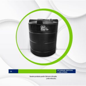 Estanque vertical 2200 Litros Globalplast