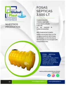 fosas septicas3500 LT Globalplast
