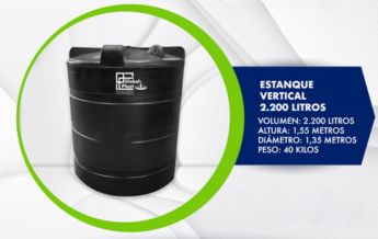 Estanque Vertical 2200 litros